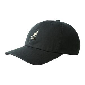 Kangol Leather Backstrap Baseball Cap / Black
